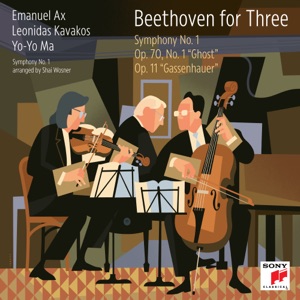 Cover of Beethoven for Three: Symphony No. 1 / Op. 70, No. 1 "Ghost" / Op. 11 "Gassenhauer"
