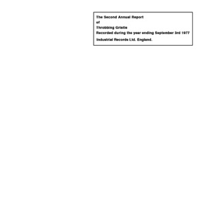 Cover of The Second Annual Report